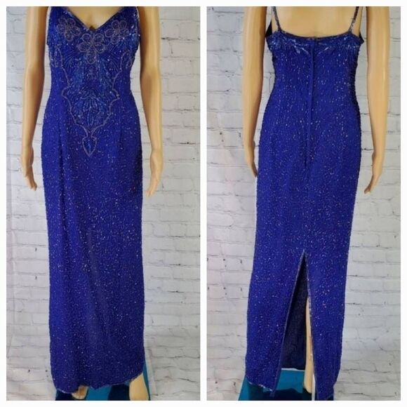 Stenay Dresses & Skirts - 🦋Stenay Blue Beaded Spaghetti Strap Formal Dress Size 10
